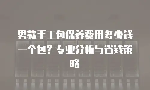 男款手工包保养费用多少钱一个包？专业分析与省钱策略
