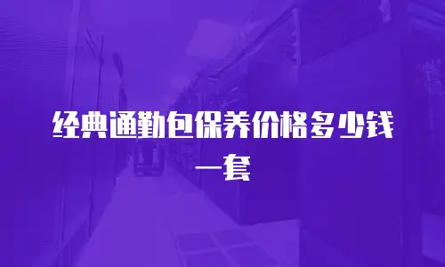 经典通勤包保养价格多少钱一套