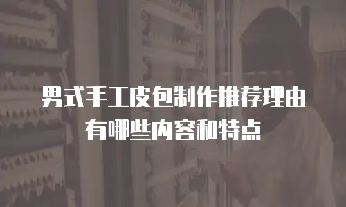 男式手工皮包制作推荐理由有哪些内容和特点