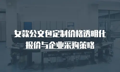 女款公文包定制价格透明化报价与企业采购策略