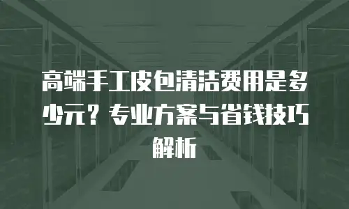 高端手工皮包清洁费用是多少元？专业方案与省钱技巧解析