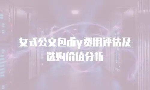 女式公文包diy费用评估及选购价值分析