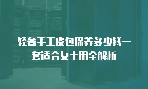 轻奢手工皮包保养多少钱一套适合女士用全解析