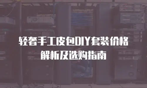 轻奢手工皮包DIY套装价格解析及选购指南