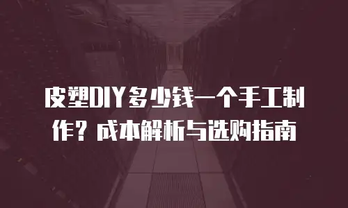 皮塑DIY多少钱一个手工制作？成本解析与选购指南