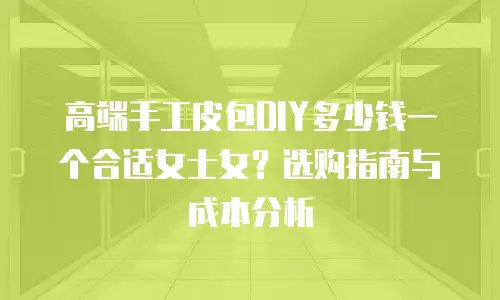 高端手工皮包DIY多少钱一个合适女士女？选购指南与成本分析