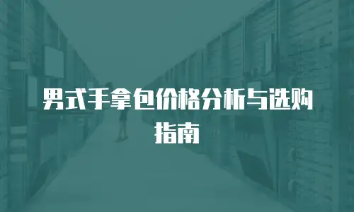 男式手拿包价格分析与选购指南