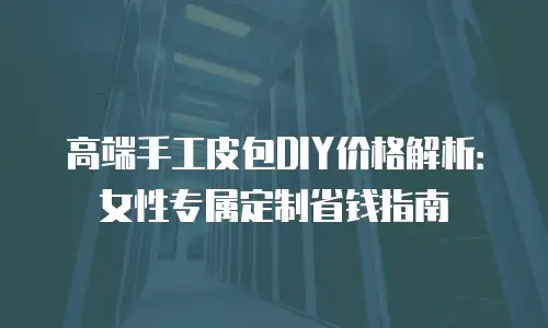 高端手工皮包DIY价格解析：女性专属定制省钱指南