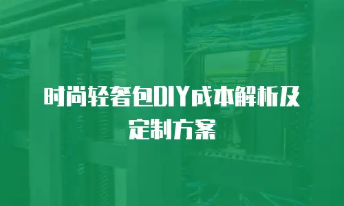 时尚轻奢包DIY成本解析及定制方案