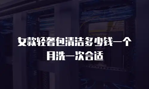 女款轻奢包清洁多少钱一个月洗一次合适