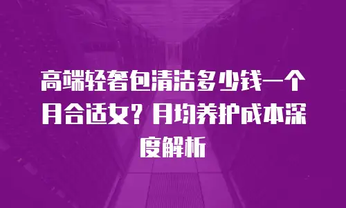 高端轻奢包清洁多少钱一个月合适女？月均养护成本深度解析