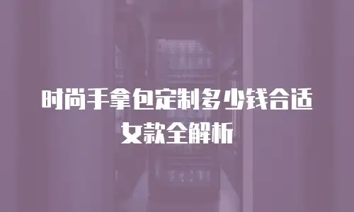 时尚手拿包定制多少钱合适女款全解析