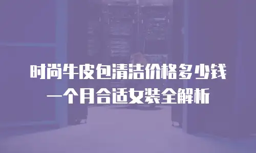 时尚牛皮包清洁价格多少钱一个月合适女装全解析