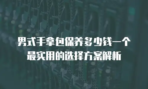 男式手拿包保养多少钱一个 最实用的选择方案解析