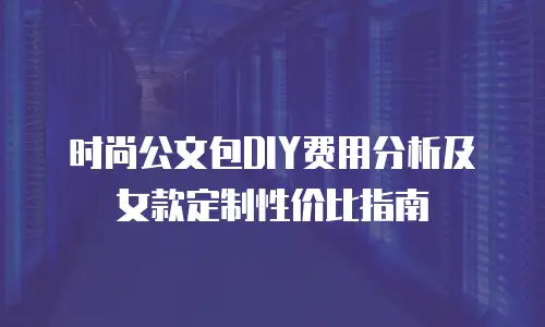 时尚公文包DIY费用分析及女款定制性价比指南