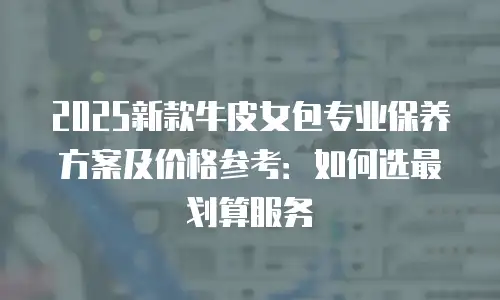 2025新款牛皮女包专业保养方案及价格参考：如何选最划算服务