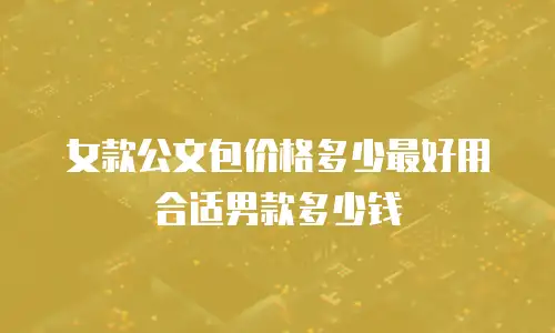 女款公文包价格多少最好用合适男款多少钱