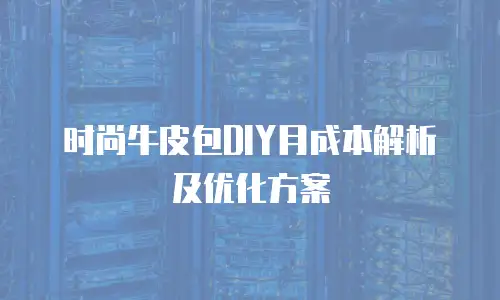 时尚牛皮包DIY月成本解析及优化方案