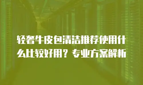 轻奢牛皮包清洁推荐使用什么比较好用？专业方案解析