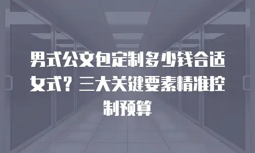 男式公文包定制多少钱合适女式？三大关键要素精准控制预算