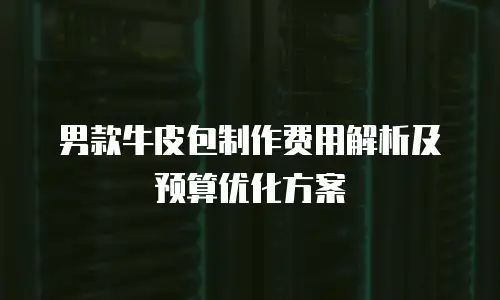 男款牛皮包制作费用解析及预算优化方案