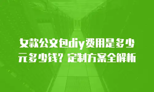 女款公文包diy费用是多少元多少钱？定制方案全解析