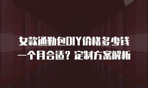女款通勤包DIY价格多少钱一个月合适？定制方案解析