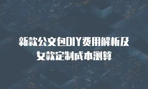 新款公文包DIY费用解析及女款定制成本测算