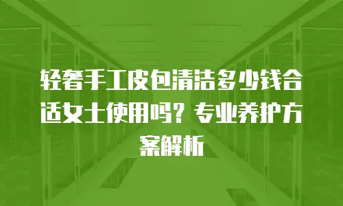 轻奢手工皮包清洁多少钱合适女士使用吗？专业养护方案解析