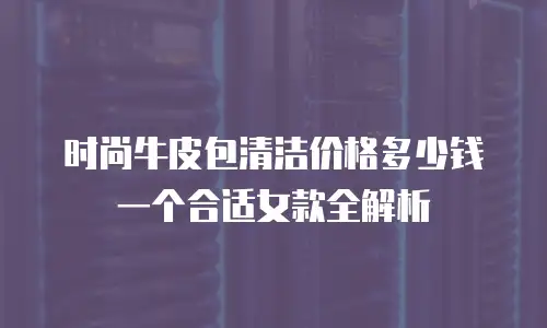 时尚牛皮包清洁价格多少钱一个合适女款全解析