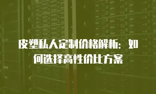 皮塑私人定制价格解析：如何选择高性价比方案