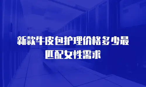 新款牛皮包护理价格多少最匹配女性需求
