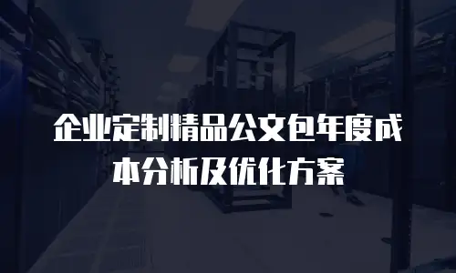 企业定制精品公文包年度成本分析及优化方案