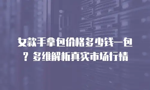 女款手拿包价格多少钱一包？多维解析真实市场行情
