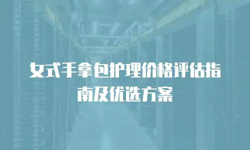 女式手拿包护理价格评估指南及优选方案