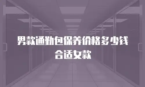 男款通勤包保养价格多少钱合适女款