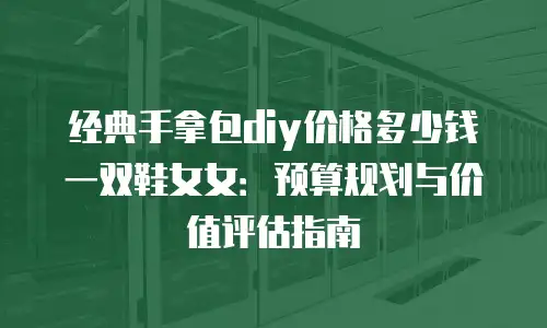 经典手拿包diy价格多少钱一双鞋女女：预算规划与价值评估指南