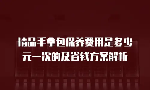 精品手拿包保养费用是多少元一次的及省钱方案解析