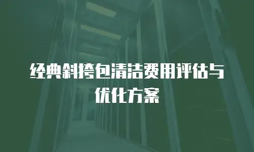 经典斜挎包清洁费用评估与优化方案