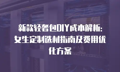新款轻奢包DIY成本解析：女生定制选材指南及费用优化方案