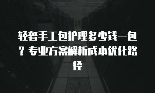 轻奢手工包护理多少钱一包？专业方案解析成本优化路径