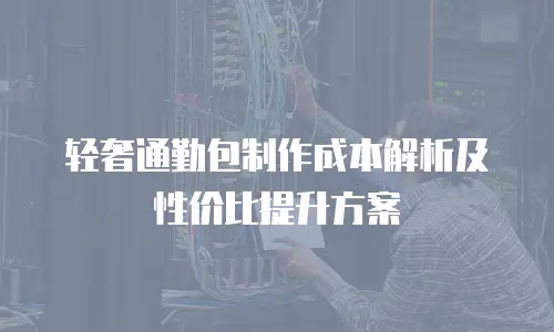 轻奢通勤包制作成本解析及性价比提升方案
