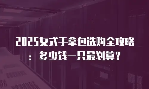 2025女式手拿包选购全攻略：多少钱一只最划算？