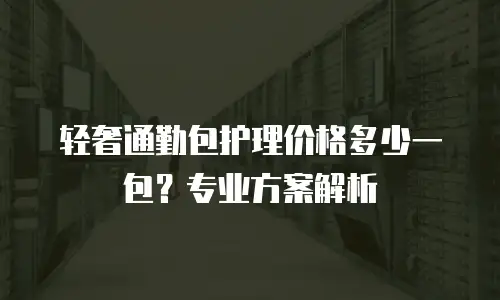 轻奢通勤包护理价格多少一包？专业方案解析