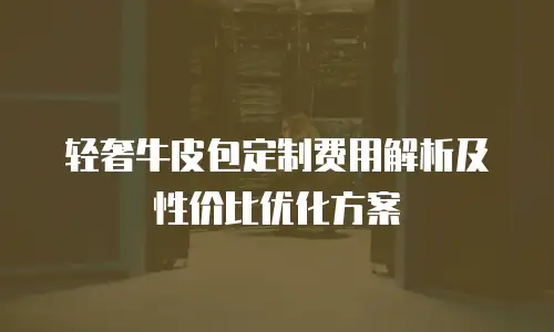 轻奢牛皮包定制费用解析及性价比优化方案