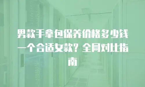 男款手拿包保养价格多少钱一个合适女款？全网对比指南