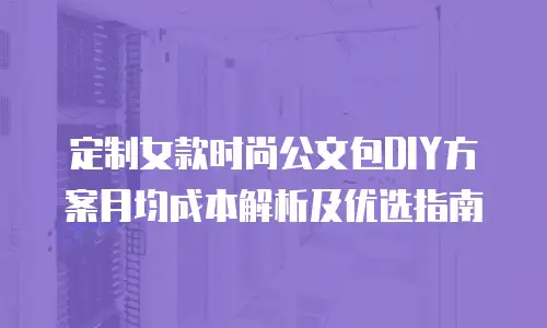 定制女款时尚公文包DIY方案月均成本解析及优选指南