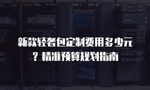 新款轻奢包定制费用多少元？精准预算规划指南
