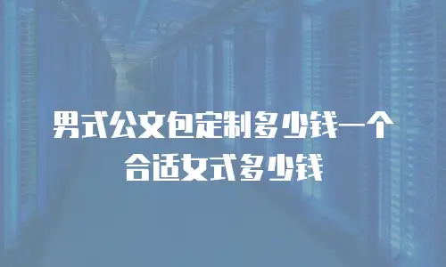 男式公文包定制多少钱一个合适女式多少钱