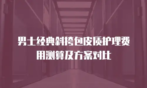 男士经典斜挎包皮质护理费用测算及方案对比